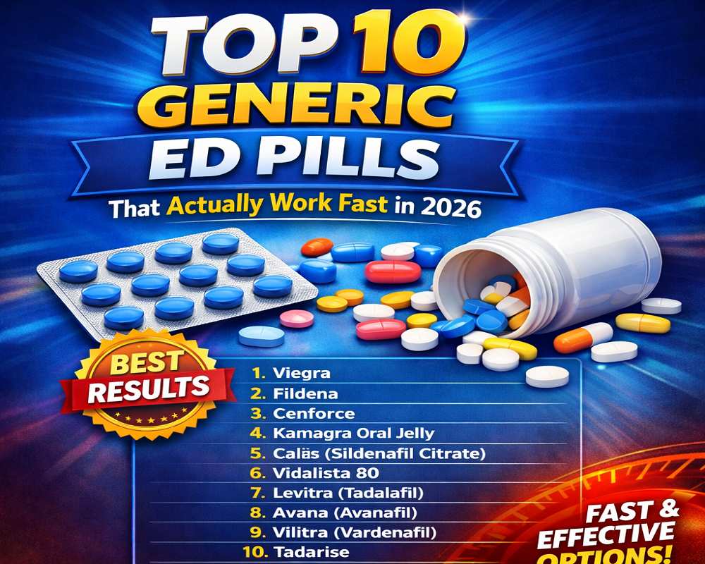 Top 10 Generic Ed Pills That Actually Work Fast In 2026